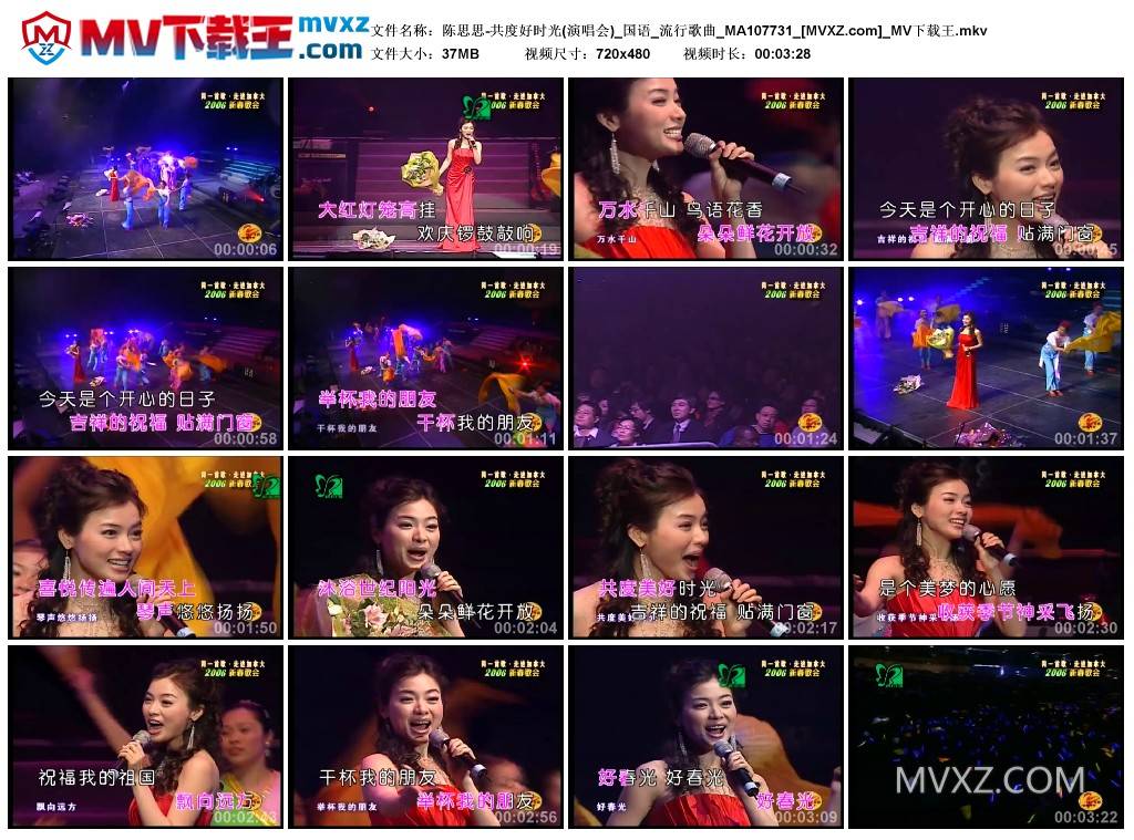 陈思思-共度好时光(演唱会)_国语_流行歌曲_MA107731